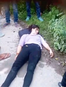 A young woman was found in a suspicious and unconscious state in Inayatnagar police station area.
