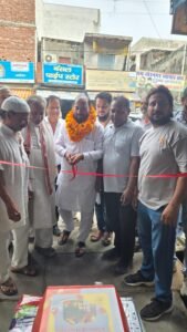 Inauguration of construction of drains on both sides of CC road from MLA fund