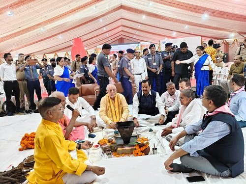 A world-class tent city will be built in Lucknow for the 19th National Jamboree; the groundbreaking ceremony has been completed.