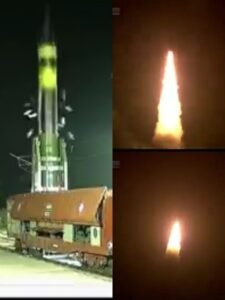 🚆 India successfully test-fired a missile from a train for the first time, Agni Prime..!