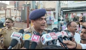 Ayodhya: Police conducted foot patrols in anticipation of the festive season, assuring the public of safety.