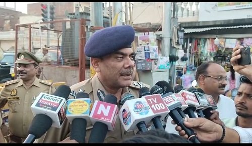 Ayodhya: Police conducted foot patrols in anticipation of the festive season, assuring the public of safety.
