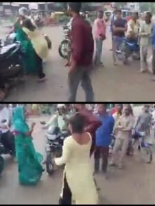 Maharajpur: Caught red-handed, husband gets his wife beaten up by girlfriend... family drama unfolds on the street