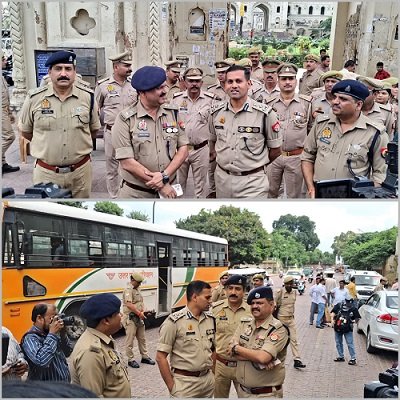 Lucknow: Western Zone Police ensured safe completion of Friday prayers