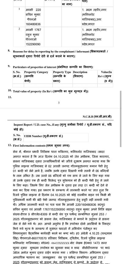 Ghaziabad: Two UP police constables, Sachin and Rahul Kumar, were arrested by the Kavi Nagar police station.