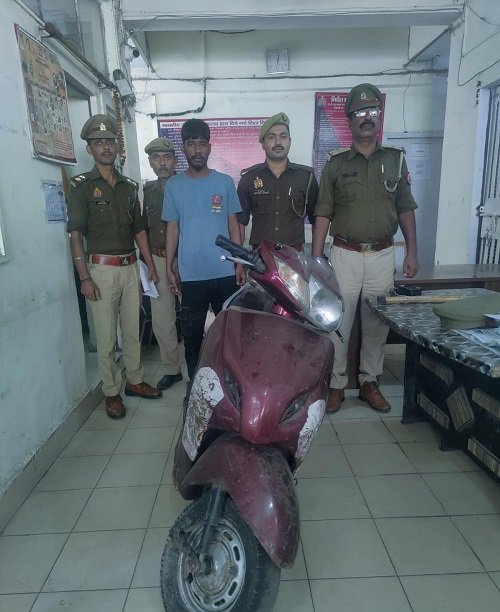 Naka Hindola police recovered a stolen scooter and arrested one accused.