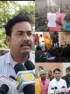 Congress delegation reached Raju's house to know the truth of the fire incident and promised to take action.