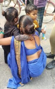 Two children lost from the weekly Sadar Bazaar fair, Cantt police immediately found them and handed them over safely.