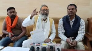 Press conference of Rajesh Singh Manav, patron of Shri Adityanath Gau Seva Samiti