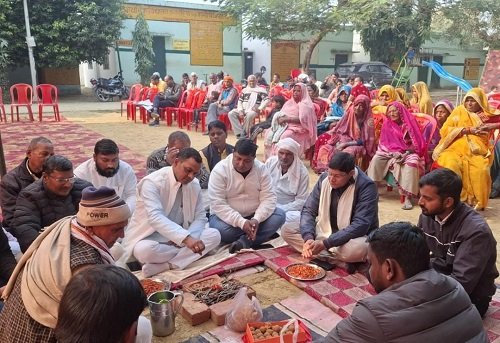 The MLA of Rohania constituency laid the foundation stone for various projects in the model village adopted by Prime Minister Narendra Modi.