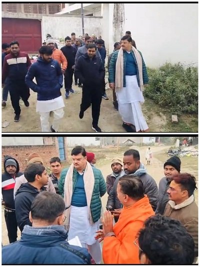 First, the sewer lines will be laid, then the streets will be constructed.