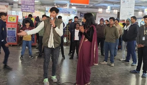 Special Awareness Campaign on Unreserved Tickets at DDU Junction