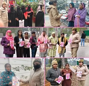 The women's safety teams formed at all police stations in the Prayagraj city zone conducted awareness rallies as part of Mission Shakti campaign Phase 5.0 to raise awareness.