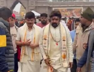 Padma Bhushan Nandamuri Balakrishna promoted Akhanda 2 at the sacred Kashi Vishwanath temple ghat in Varanasi.