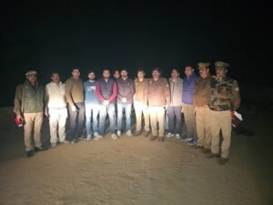 Hathras police take swift action; the accused was injured in retaliatory firing, and a pistol and motorcycle were recovered.