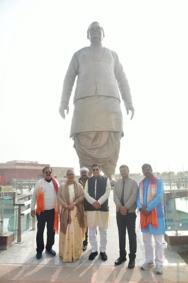 Minister A.K. Sharma inspected the newly constructed National Inspiration Site and instructed that the remaining work be completed soon.