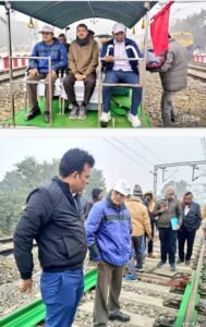 The Commissioner of Railway Safety conducted a speed trial on a special train, marking the completion of the Mau-Khurhat doubling project.