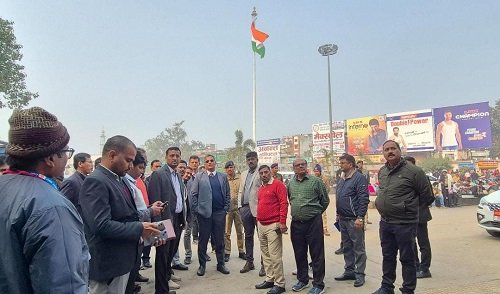 Divisional Railway Manager's inspection at DDU Junction in view of Magh Mela-2026.