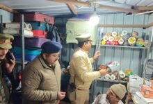 Intensive inspections of kite and kite string shops in the city before Makar Sankranti.