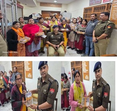 Lucknow: Chinhat police station officers recovered the stolen jewelry from the Indian Overseas Bank in Matiyari and handed over the authentic items to their owners.