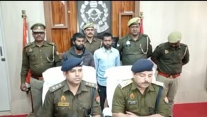 Ayodhya Kotwali police have arrested two accused individuals for forging documents and preparing fraudulent land agreements.