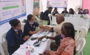 Awada Foundation organized a free health check-up camp and distributed medicines.