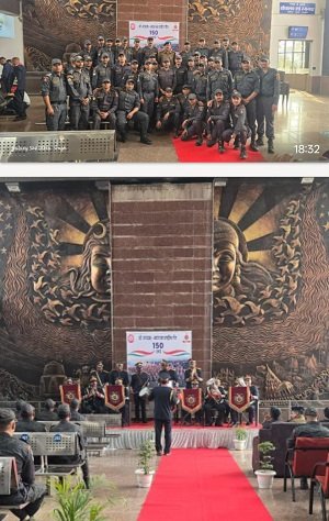 To commemorate the 150th glorious year of the composition of 'Vande Mataram', Banaras Railway Station organized a grand band performance, a musical concert, and a Beating Retreat ceremony in 2026.