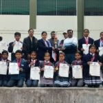 2nd Kashi Cup Open State Karate Championship: Navneeta Kunwar Public School dominates, securing first place with 22 medals.