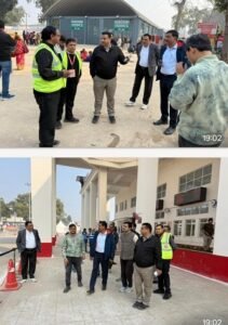 A detailed inspection of the Prayag Jn. – Janghai – Maa Belha Devi Dham Pratapgarh – Prayag Jn. railway section was conducted by the Divisional Railway Manager.