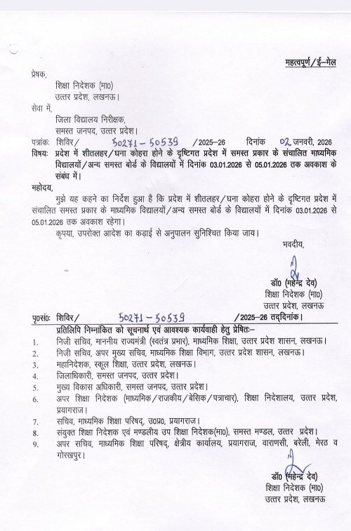 Lucknow: CM Yogi Adityanath takes strict action against the severe cold wave, issues important instructions to officials.