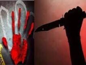 The stepson killed his mother and brother with a sharp weapon.