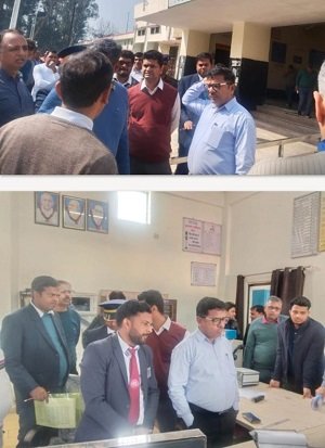 The Divisional Railway Manager of Prayagraj inspected the Barhan-Etah section and the Mahrawal-Harduaganj section.