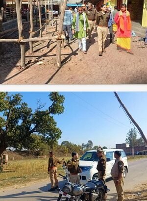 In view of the Mahashivratri festival, the security arrangements at the Shivdwar Temple were inspected. Security arrangements and traffic arrangements were strengthened.
