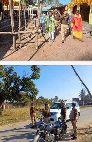 In view of the Mahashivratri festival, the security arrangements at the Shivdwar Temple were inspected. Security arrangements and traffic arrangements were strengthened.
