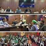 The District Magistrate listened to the problems on Farmers Day.