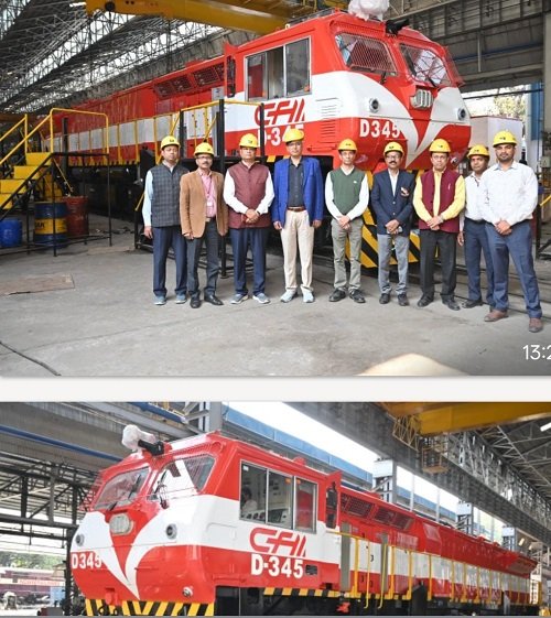 India's mark on the global rail map - BHEL's tenth indigenous 3300 HP locomotive departs for Mozambique
