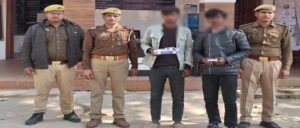 Muhammadabad police station arrested two wanted accused of theft with a pistol and cartridges.