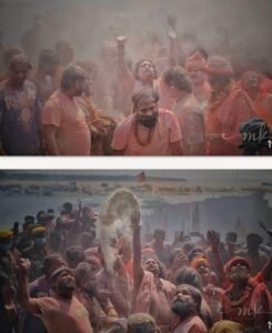 "Ghosts and vampires gathered and Digambaras played Holi in the cremation grounds": The world-famous Holi of pyre ashes became even more grand.