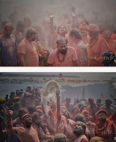 "Ghosts and vampires gathered and Digambaras played Holi in the cremation grounds": The world-famous Holi of pyre ashes became even more grand.
