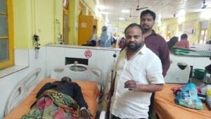 Uproar over treatment of abandoned patient at district hospital, treatment started after protest