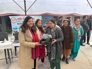 The National Road Safety Month campaign concluded in Ayodhya, and people were administered an oath of safety.
