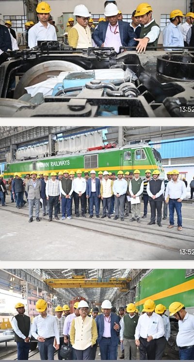 Chief Railway Safety Commissioner Janak Kumar Garg inspected Bareka, took stock of modern technology and safety arrangements.