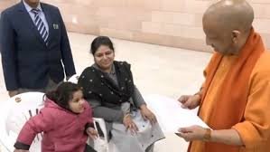 During the public audience session, Chief Minister Yogi Adityanath listened to people's problems and issued instructions to ensure a child's admission to school.
