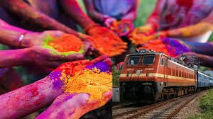 Holi special trains to Kolkata and New Delhi