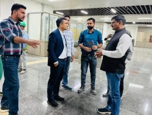 The District Magistrate conducted a surprise inspection of the under-construction ropeway project.