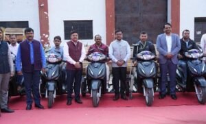 Prayagraj Division distributed tri-wheeled scooters to 33 differently-abled railway employees.