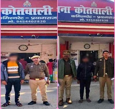 Two wanted accused persons were arrested by Jhansi police station.