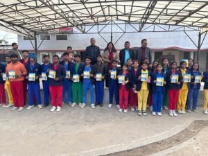 The National Road Safety Month campaign concluded in Ayodhya, and people were administered an oath of safety.