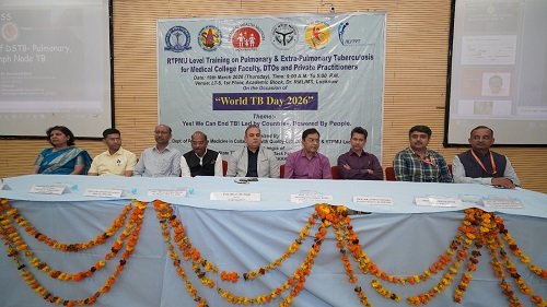 RTPMU-level training on Pulmonary and Extra-pulmonary Tuberculosis was organized at the Dr. Ram Manohar Lohia Institute of Medical Sciences, Lucknow.