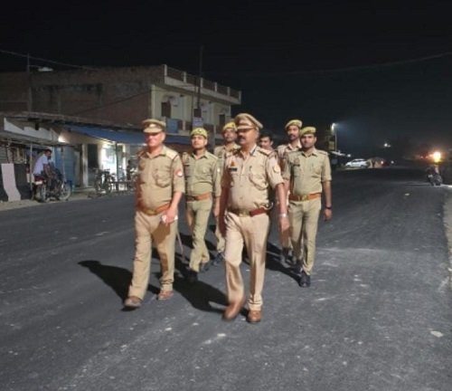 Tough Stance on Crime: Police Conduct Foot Marches Across the District; Intensive Checking Boosts Sense of Security